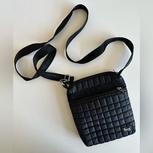 Black Lug Adjustable Crossbody Bag